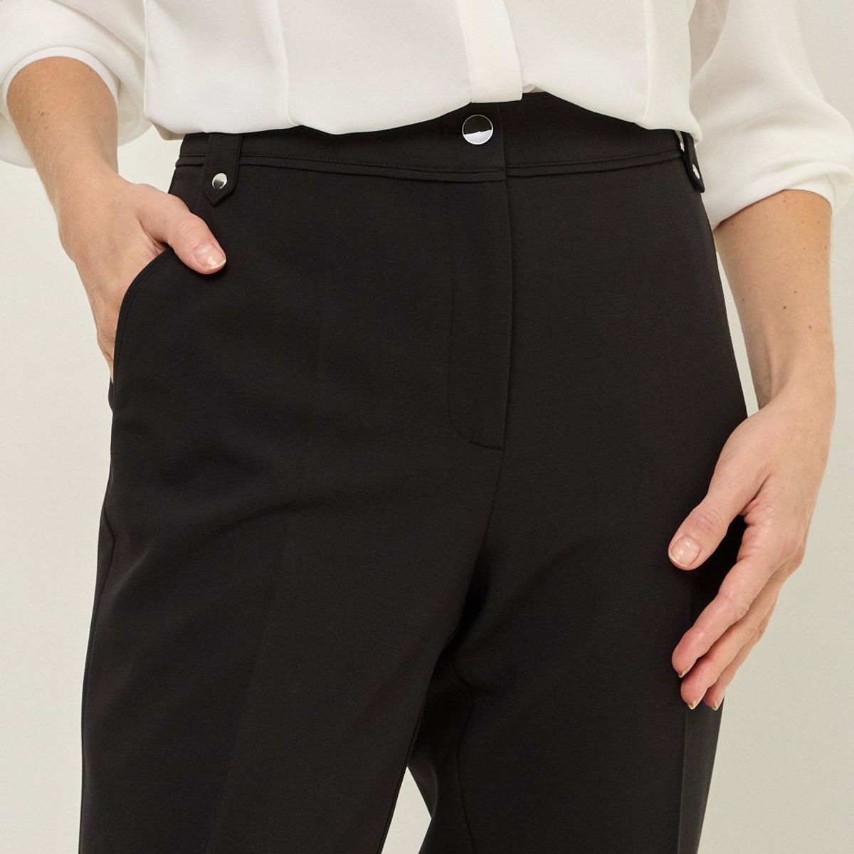 MA GRIFFE - Pantalon Negro Mujer Magriffe