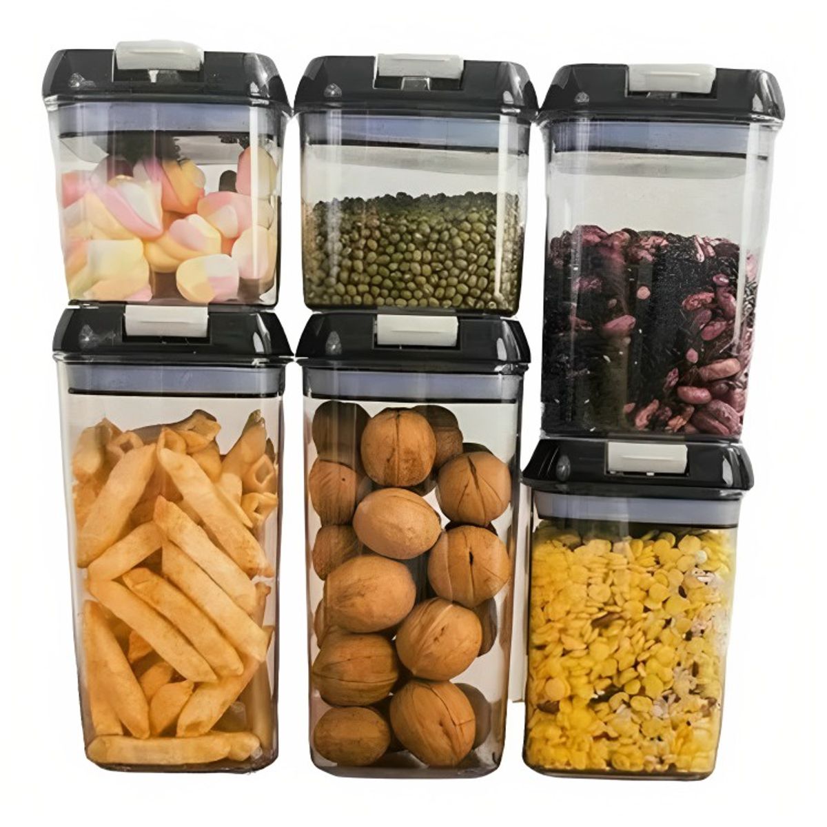OEM - SET 5 CONTENEDORES PARA AMACENAR ALIMENTOS
