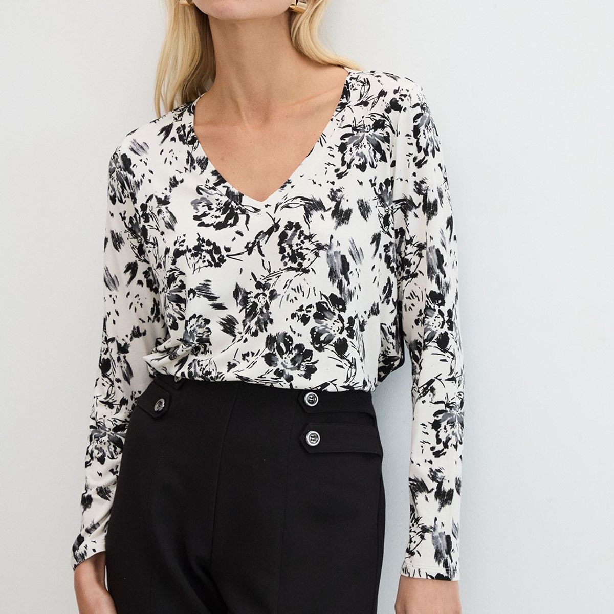 ASH - Polera Manga Larga Negro Mujer Ash