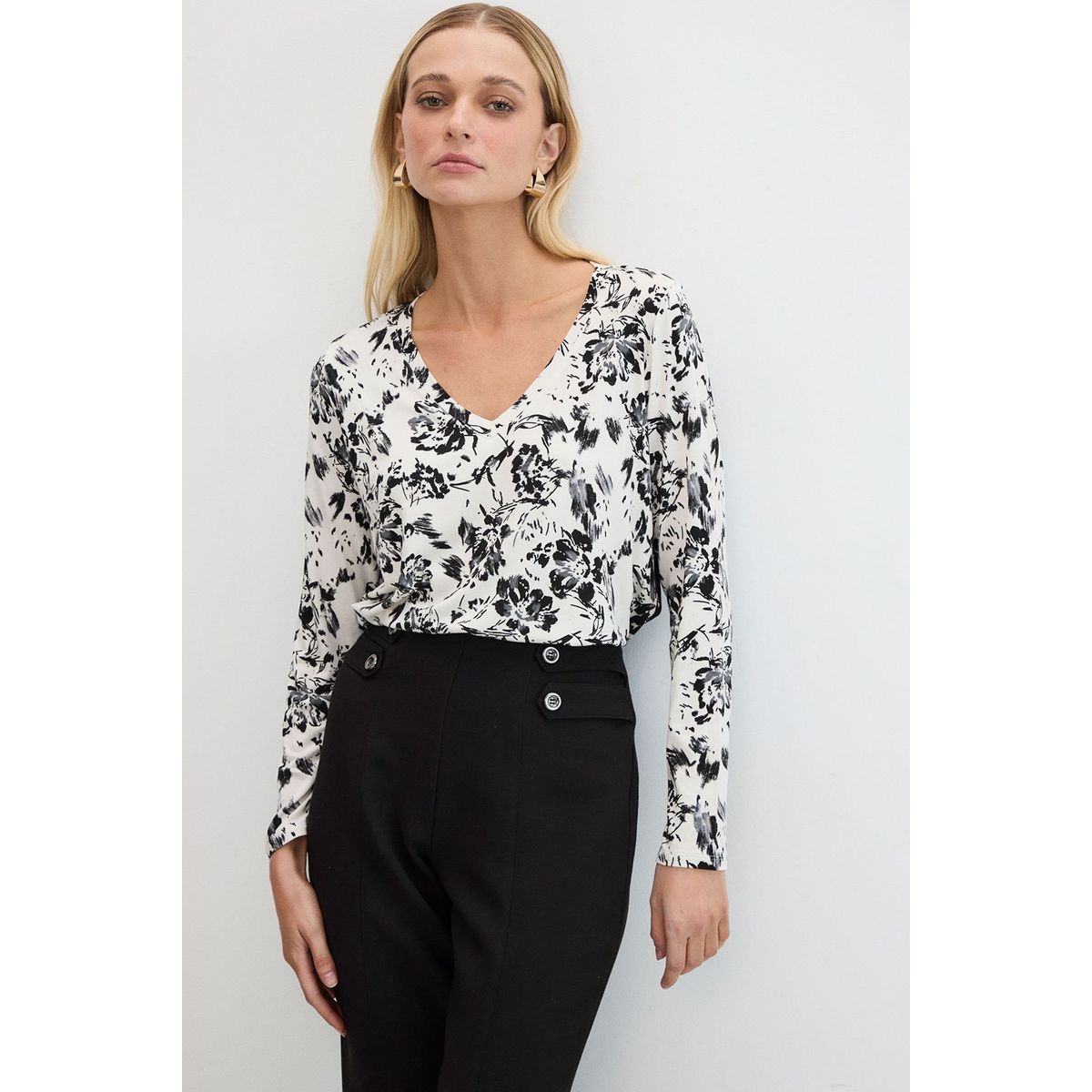 ASH - Polera Manga Larga Negro Mujer Ash