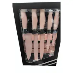 OEM - Set De 5 Cuchillos Rosado