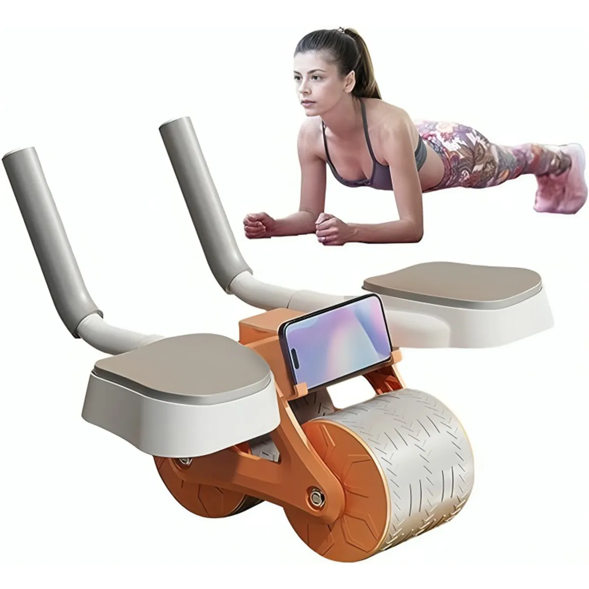 GENERICO - RUEDA RODILLO ABDOMINAL DE REBOTE AUTOMATICO