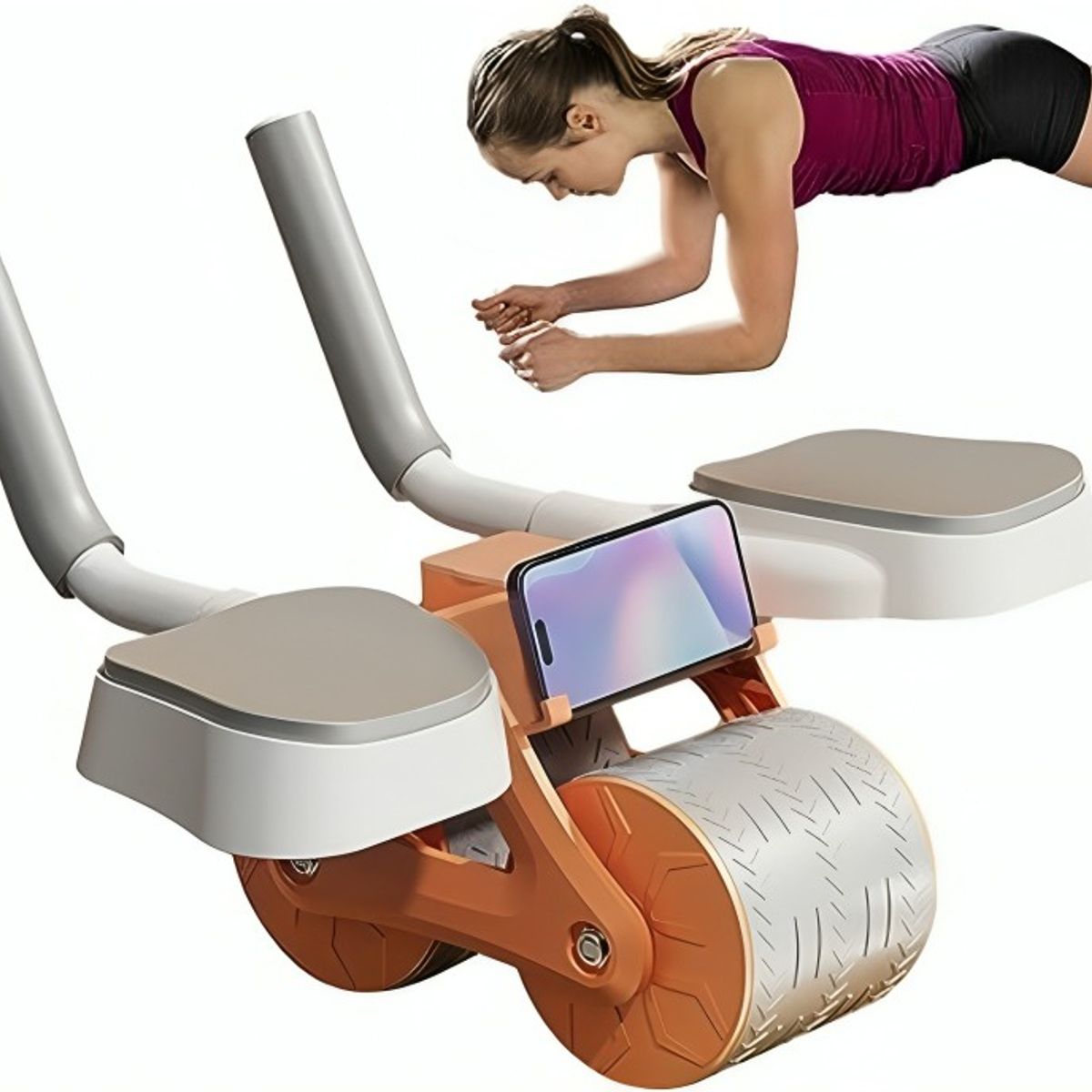 GENERICO - RUEDA RODILLO ABDOMINAL DE REBOTE AUTOMATICO