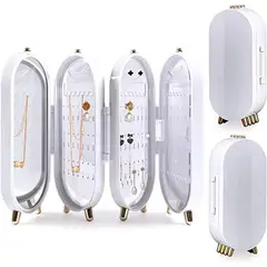 OEM - Estuche Para Joyas Plegable Joyero 4 Paneles Plegable- Verde