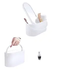 OEM - Caja Organizador De Maquillaje Portátil Con Espejo