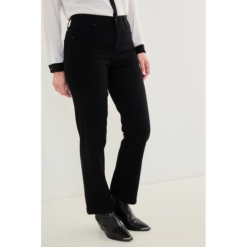 MA GRIFFE - Jeans Negro Mujer Magriffe