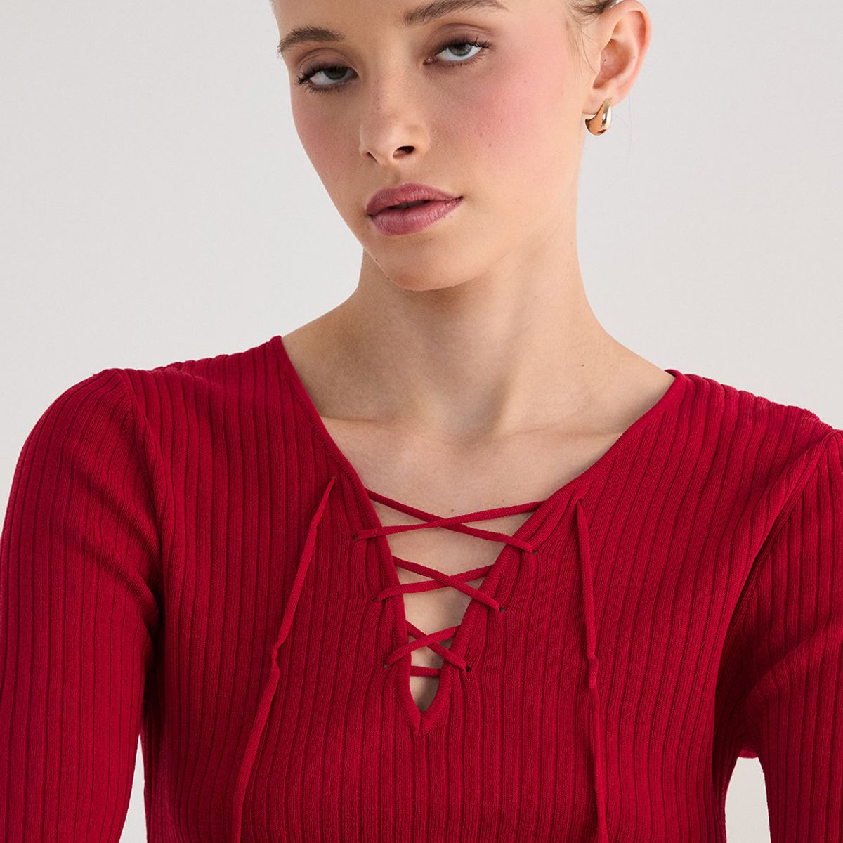 ASH - Polera Manga Corta Rojo Mujer Ash