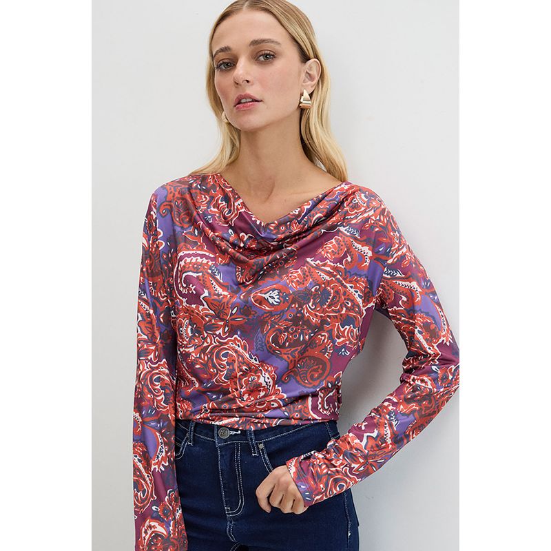 ASH - Polera Manga Larga Avellana Mujer Ash