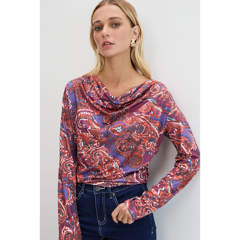 ASH - Polera Manga Larga Avellana Mujer Ash