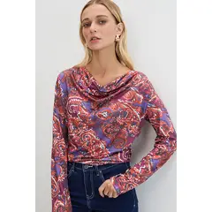ASH - Polera Manga Larga Avellana Mujer