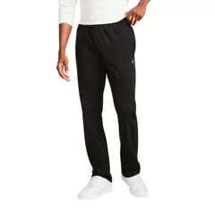 CHAMPION - Jogger Hombre Negro Open Bottom