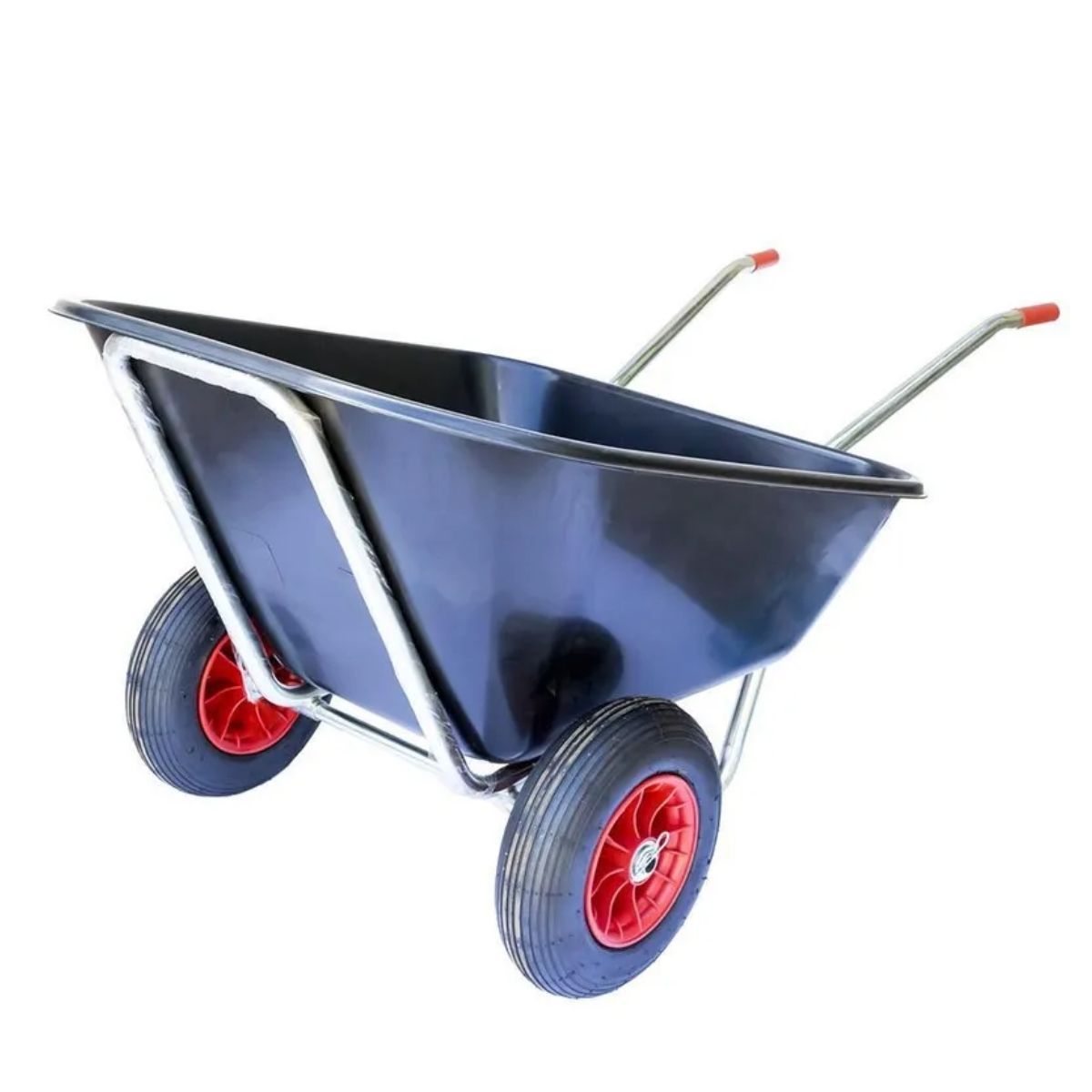 GENERICO - Carretilla agricola doble rueda 160 litros