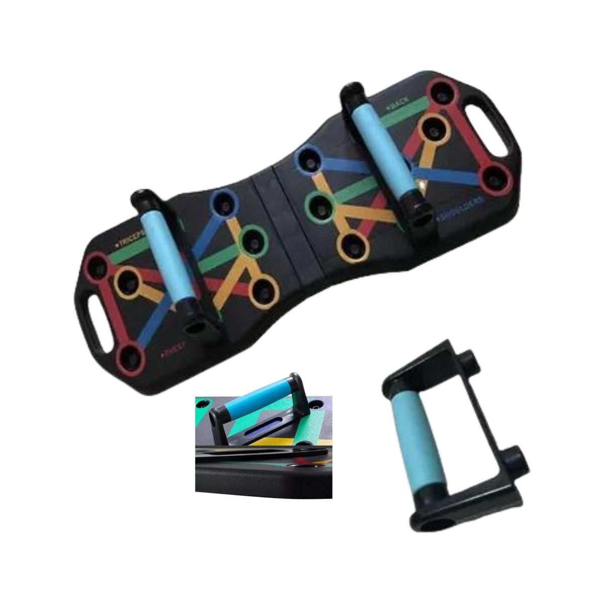 GENERICO - Tablero Push Up Multifuncional Flexiones De Brazos Pectoral