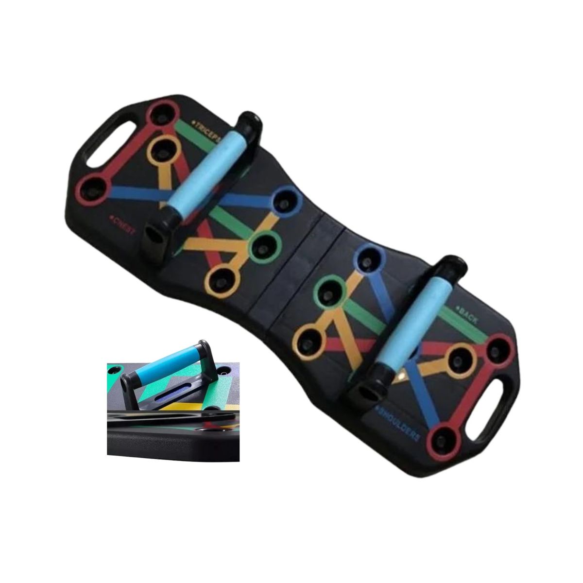 GENERICO - Tablero Push Up Multifuncional Flexiones De Brazos Pectoral