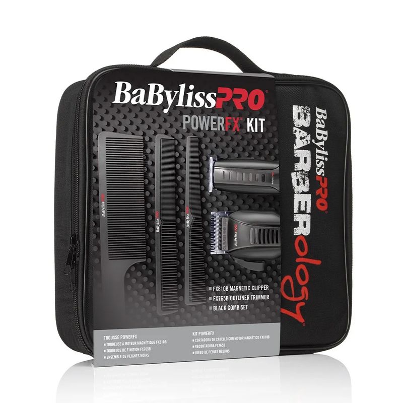 BABYLISS PRO - Kit Cortapelo Power Fx Con 5 Accesorios Babylisspro Color Negro