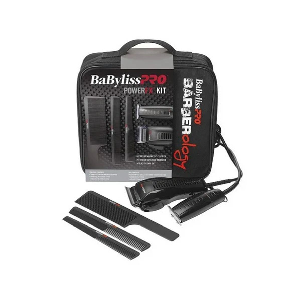 BABYLISS PRO - Kit Cortapelo Power Fx Con 5 Accesorios Babylisspro Color Negro