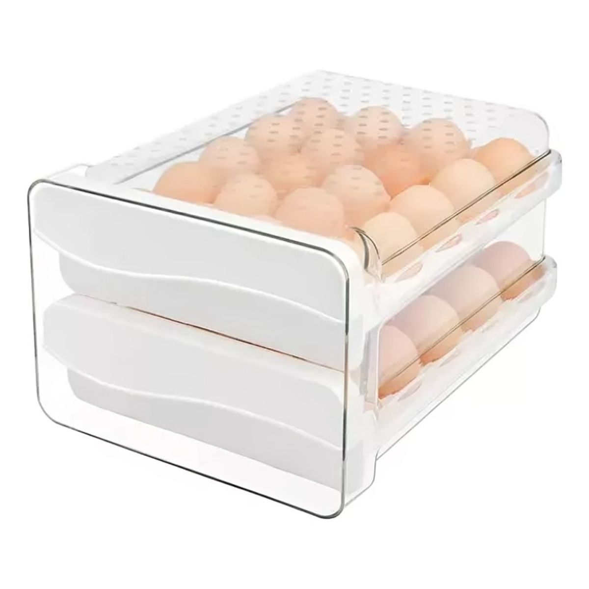 OEM - Organizador De Huevos Caja Para 40 Huevos 2 Niveles