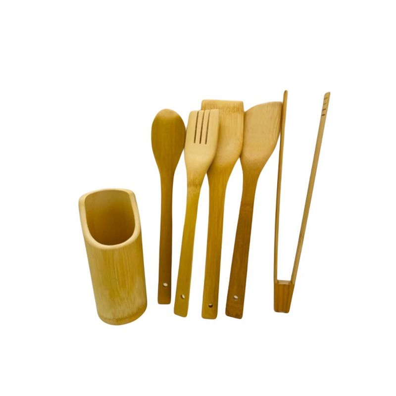 OEM - Set De Cubiertos Utensilios De Bambú