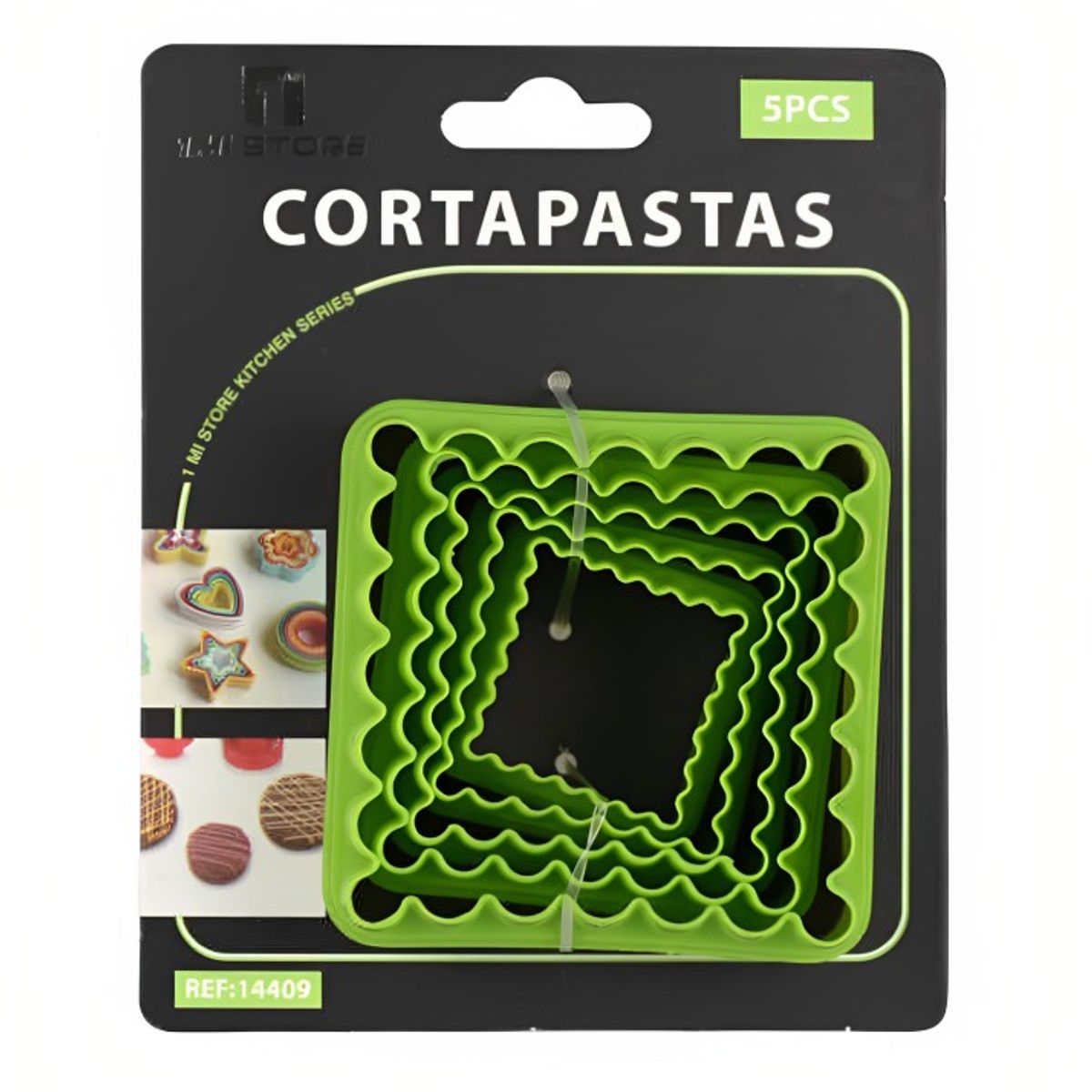 OEM - Set 10 Cortadores Cuadrado Rizado