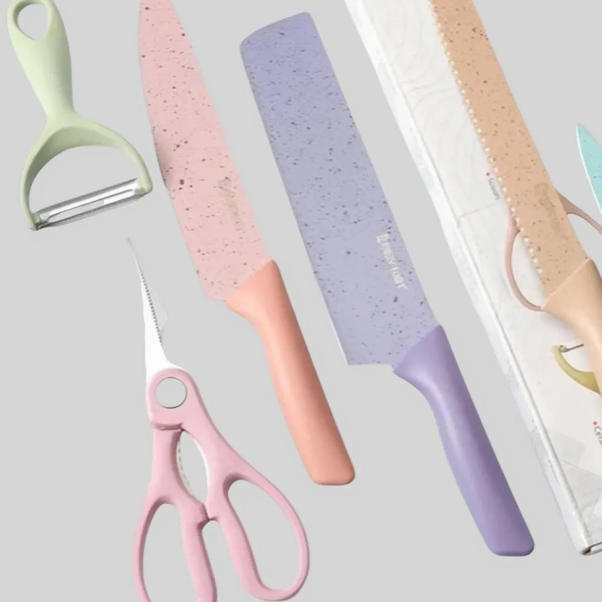 OEM - SET DE COCINA 4 CUCHILLOS TIJERA