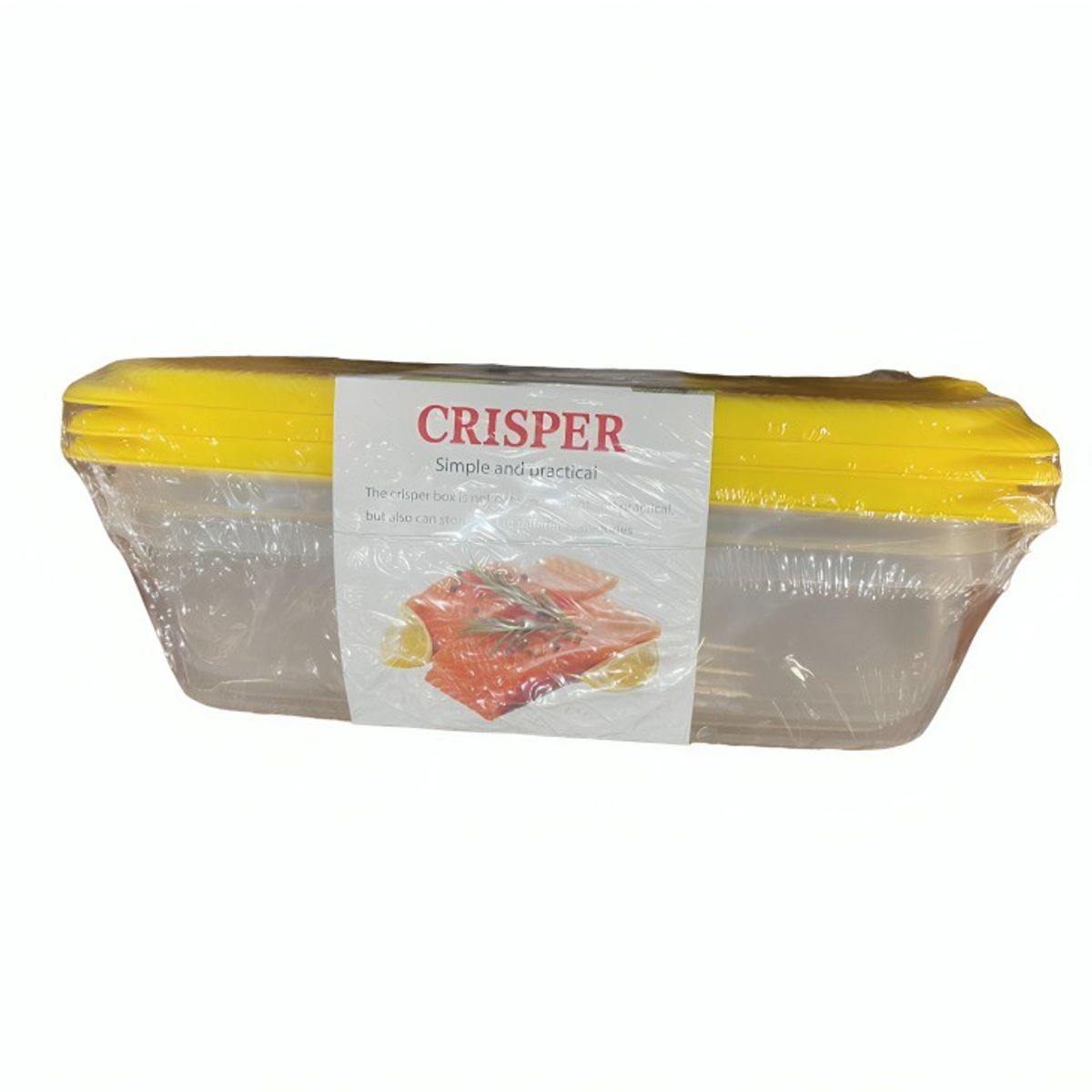 OEM - Set De 03 Envases Organizador Comida 1050ml Amarillo
