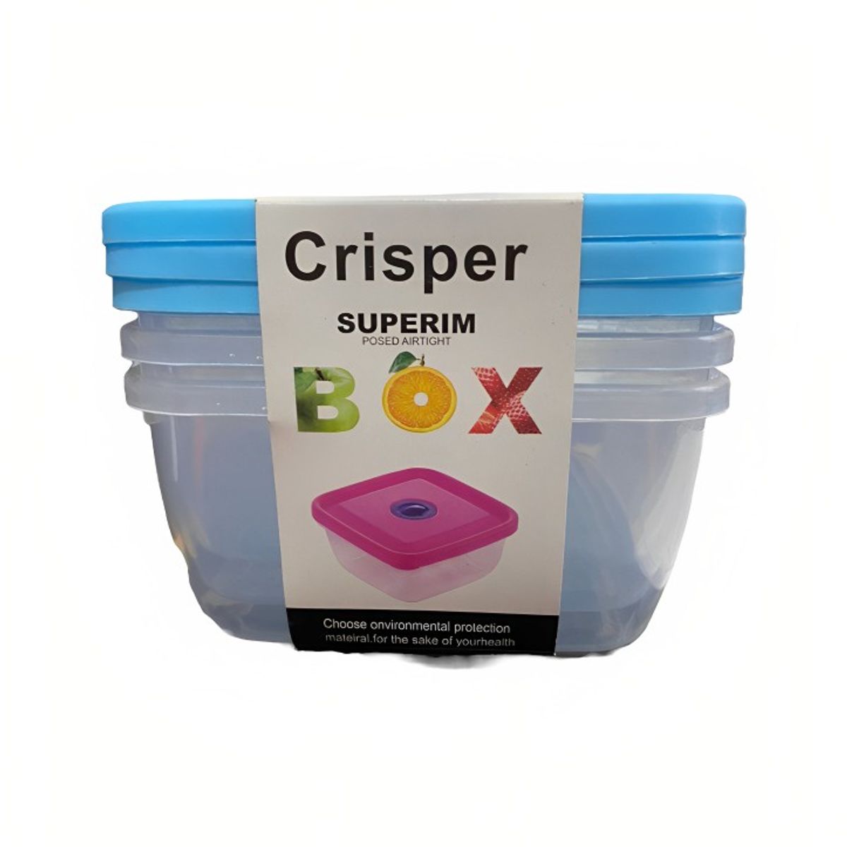 OEM - Set De 03 Envases Organizador Comida 16x16x8