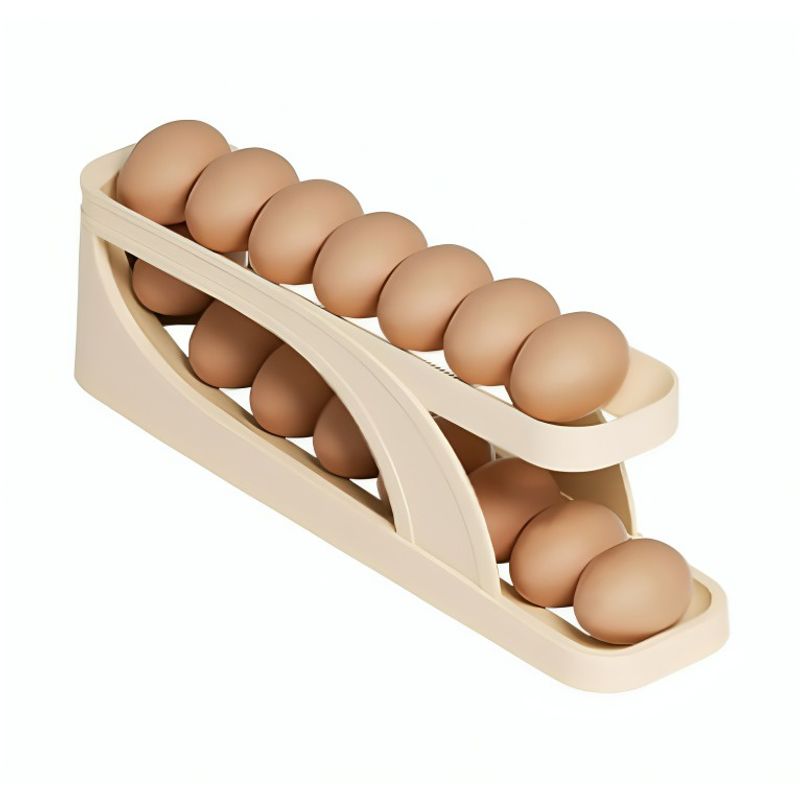 OEM - Pack 02 Dispensador Organizador De Huevos Rodantes Para Refrigerador