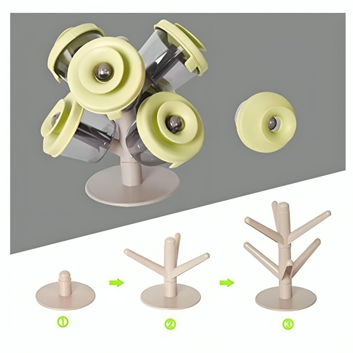 OEM - ESPIECERO CONDIMENTERO SPICE RACK DE 6 PIEZAS POP-UP