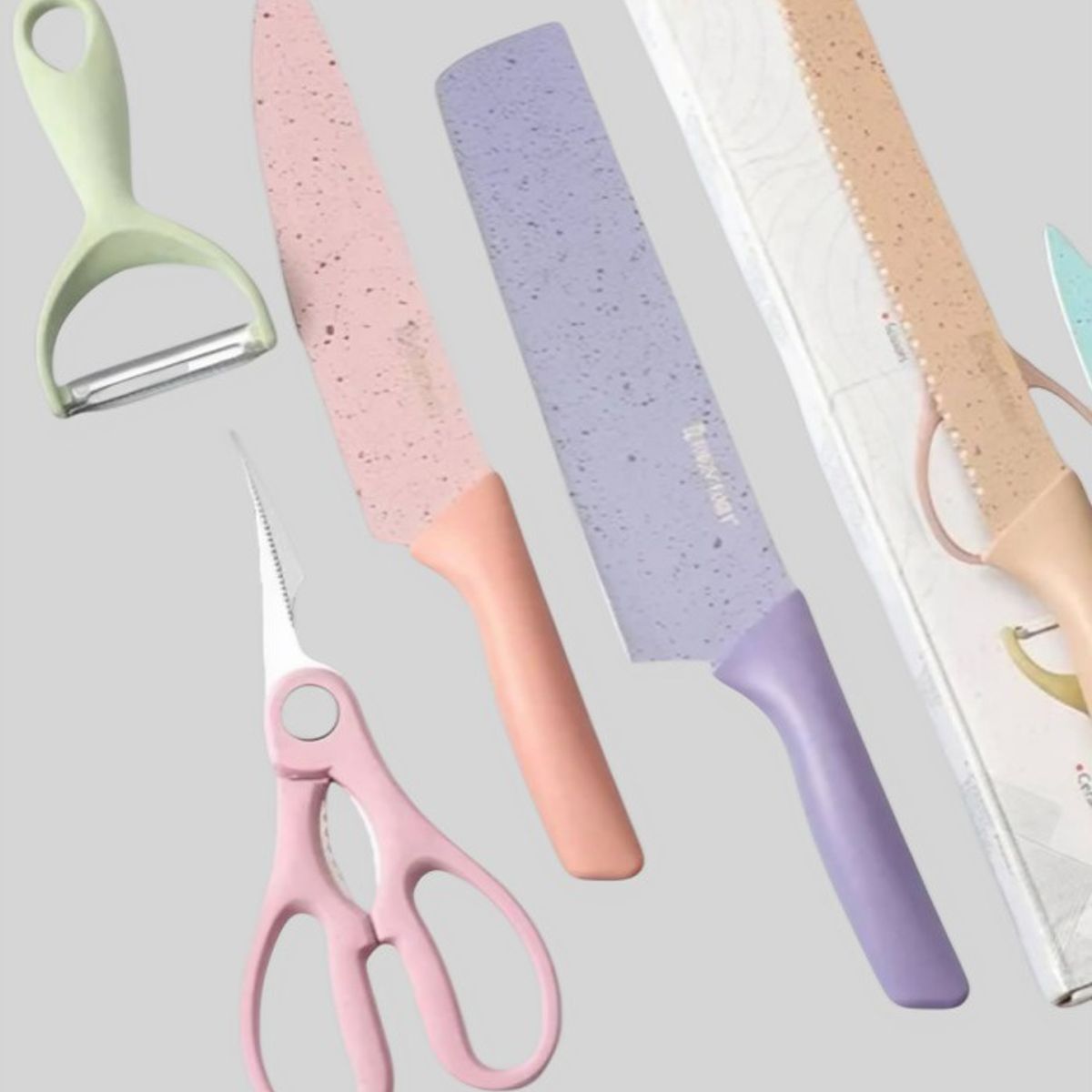 OEM - SET DE COCINA 4 CUCHILLOS TIJERA