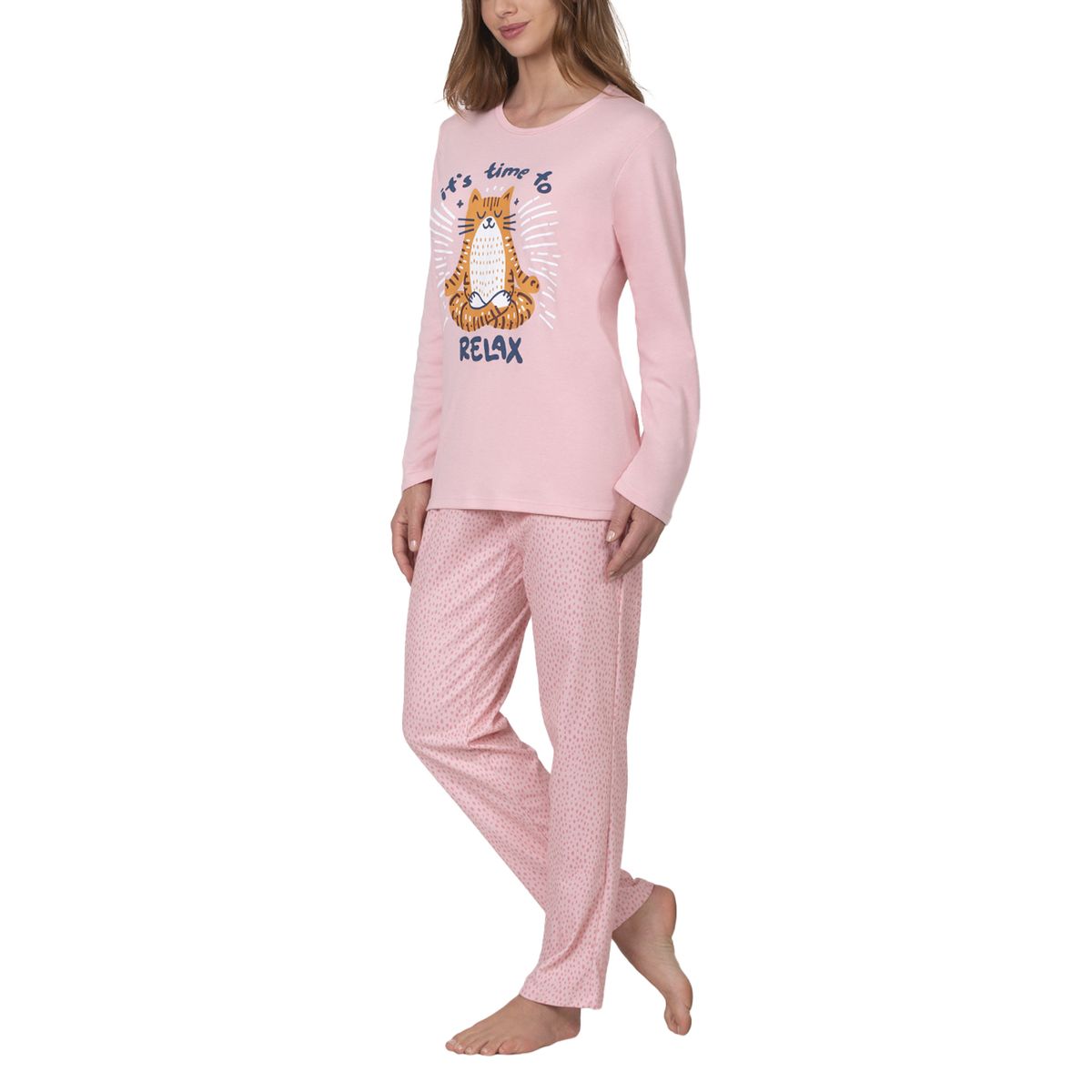 BAZIANI - Pack Pijama Relax Mujer 8677 + Calcetín Sherpa A294