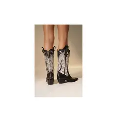 ANNY OUTFITS - Texana Itati Cuero Negro Platino Anny.