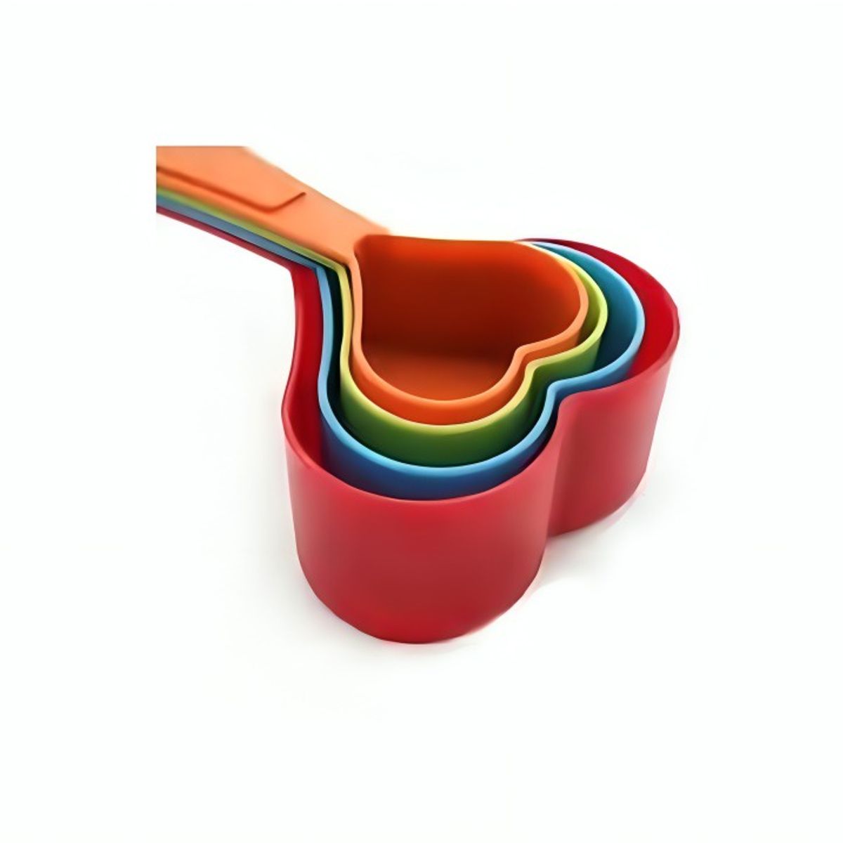 OEM - SET DE 4 TAZAS MEDIDORAS EN FORMA DE CORAZON