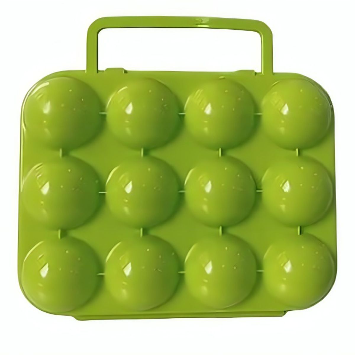 OEM - CONTENEDOR DE HUEVOS PORTATIL 12 UNIDADES VERDE
