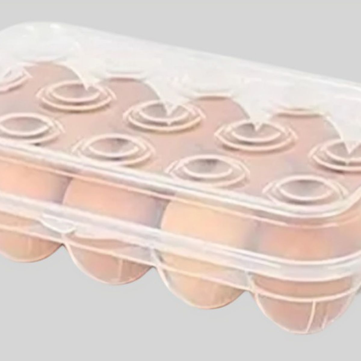 OEM - PORTA HUEVOS PLASTICO PARA 15 HUEVOS