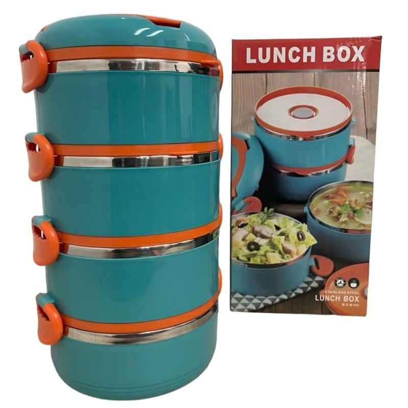 OEM - Lonchera Vianda Luch Box 04 Niveles Amarillo
