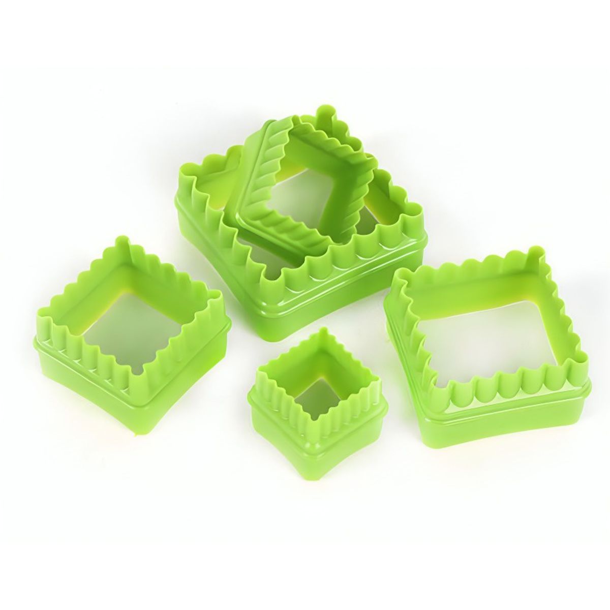 OEM - Set 10 Cortadores Cuadrado Rizado