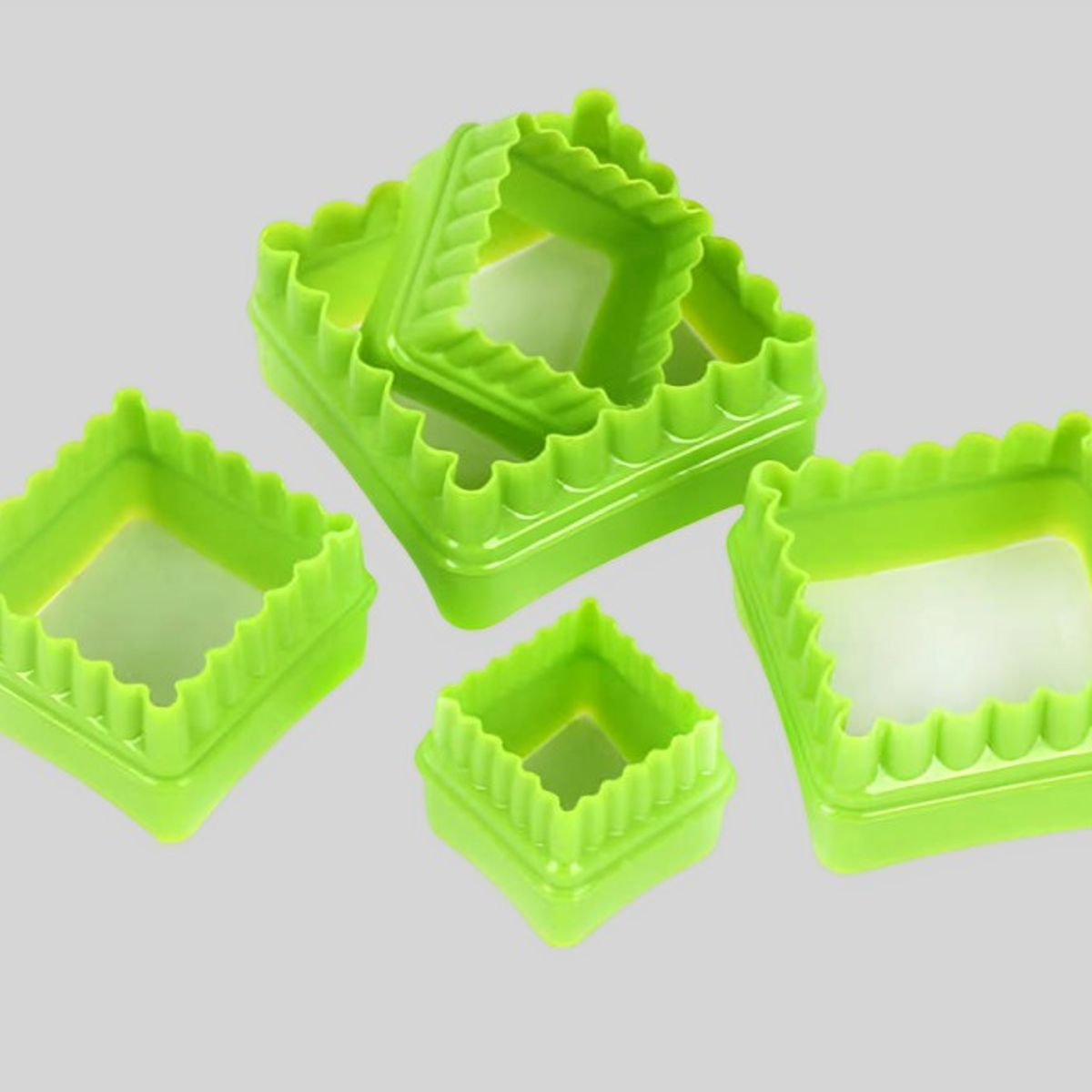 OEM - Set 10 Cortadores Cuadrado Rizado