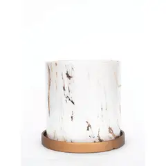 PLANT ME - Nordico Blanco M Macetero de Ceramica