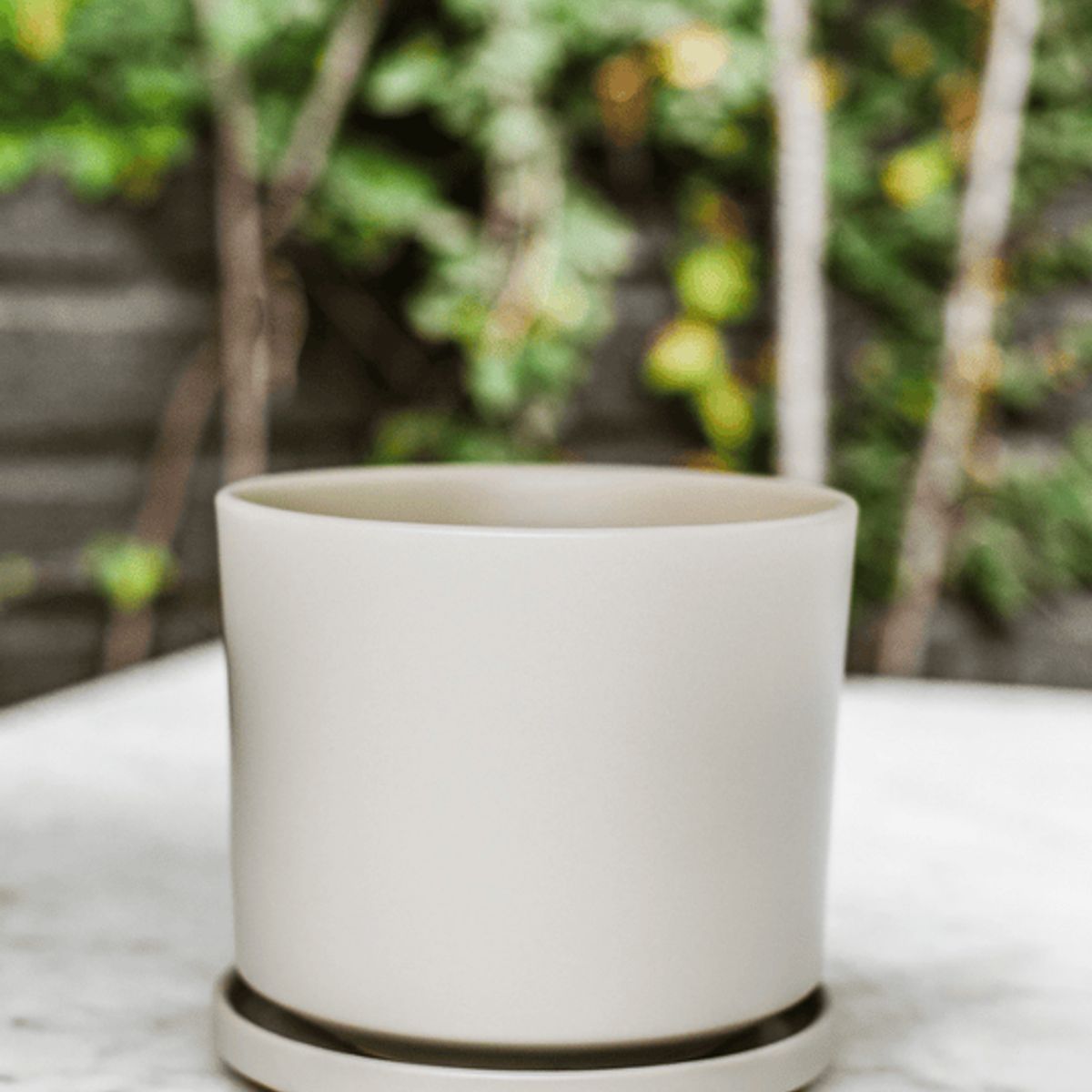 PLANT ME - Dinamarca Gris 24¸ Macetero ceramica