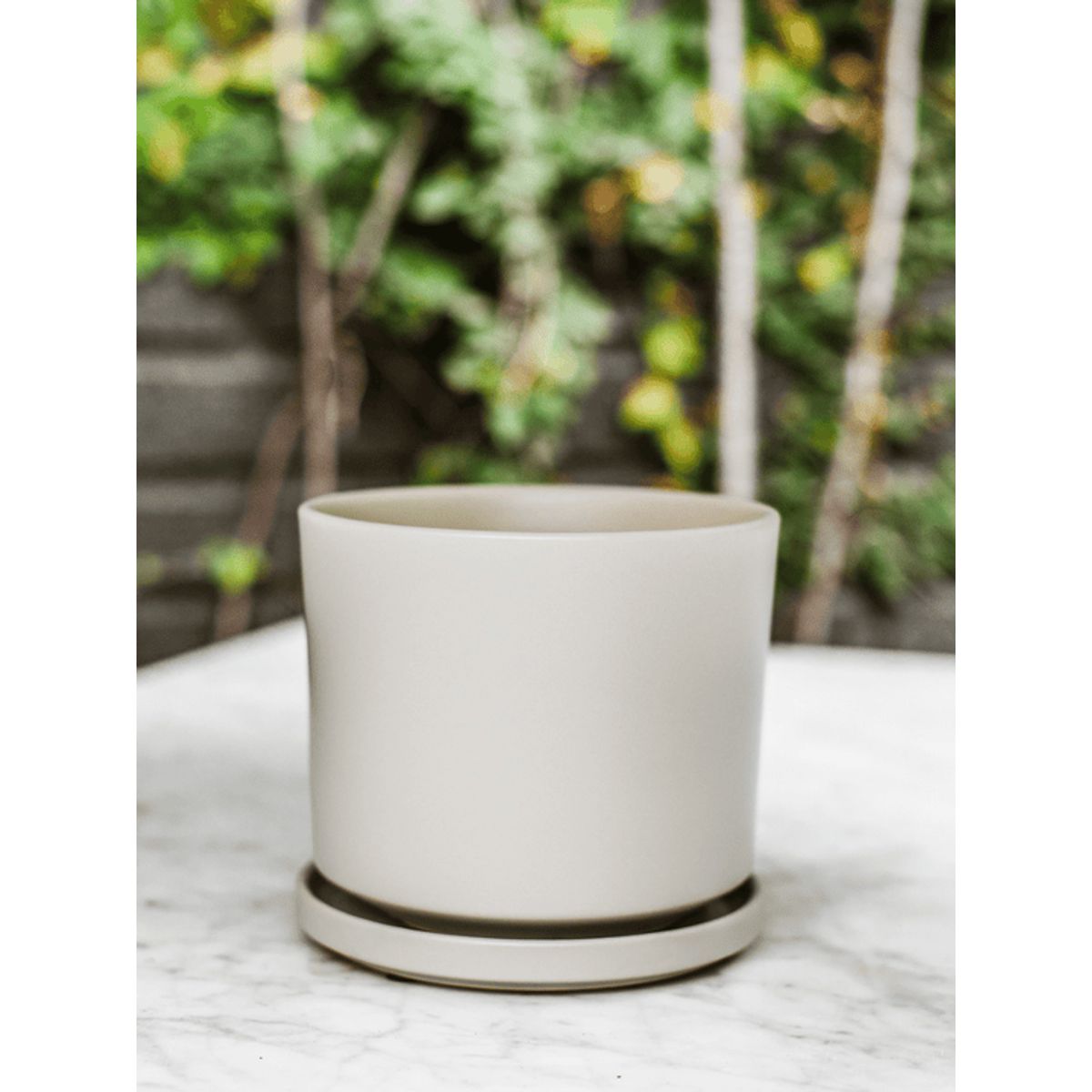 PLANT ME - Dinamarca Gris 24¸ Macetero ceramica