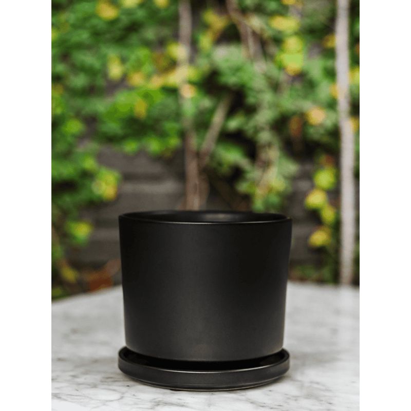 PLANT ME - Dinamarca Negro 16¸ Macetero ceramica