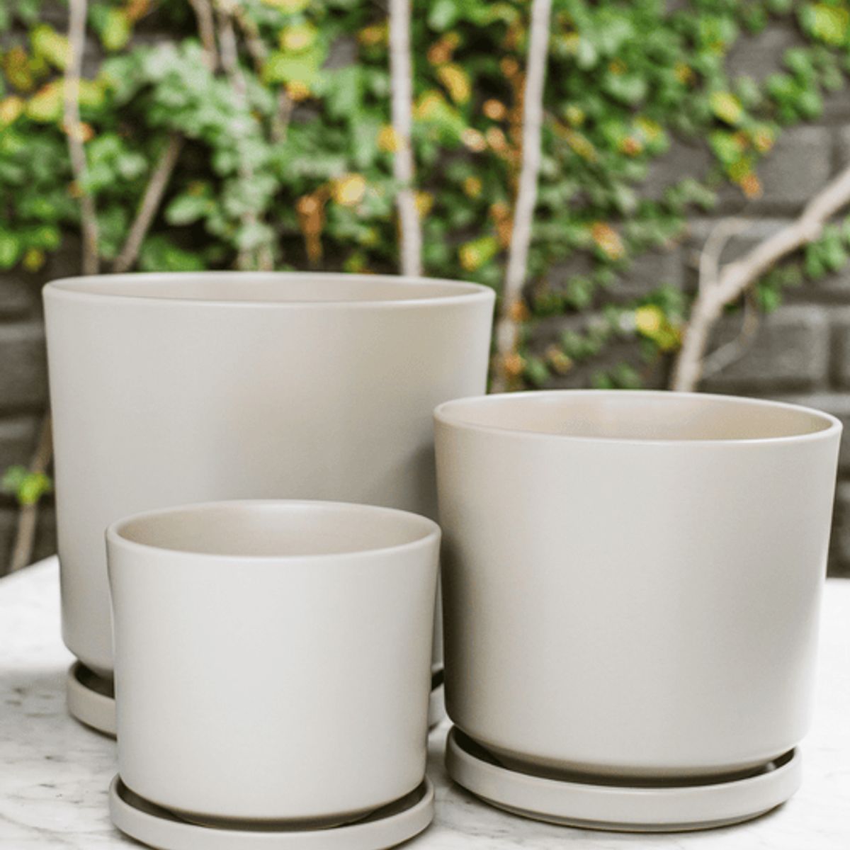 PLANT ME - Dinamarca Gris 19¸ Macetero ceramica