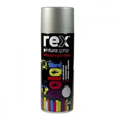 GENERICO - PINTURA EN SPRAY ALTA TEMPERATURA ALUMINIO REX 400ML.