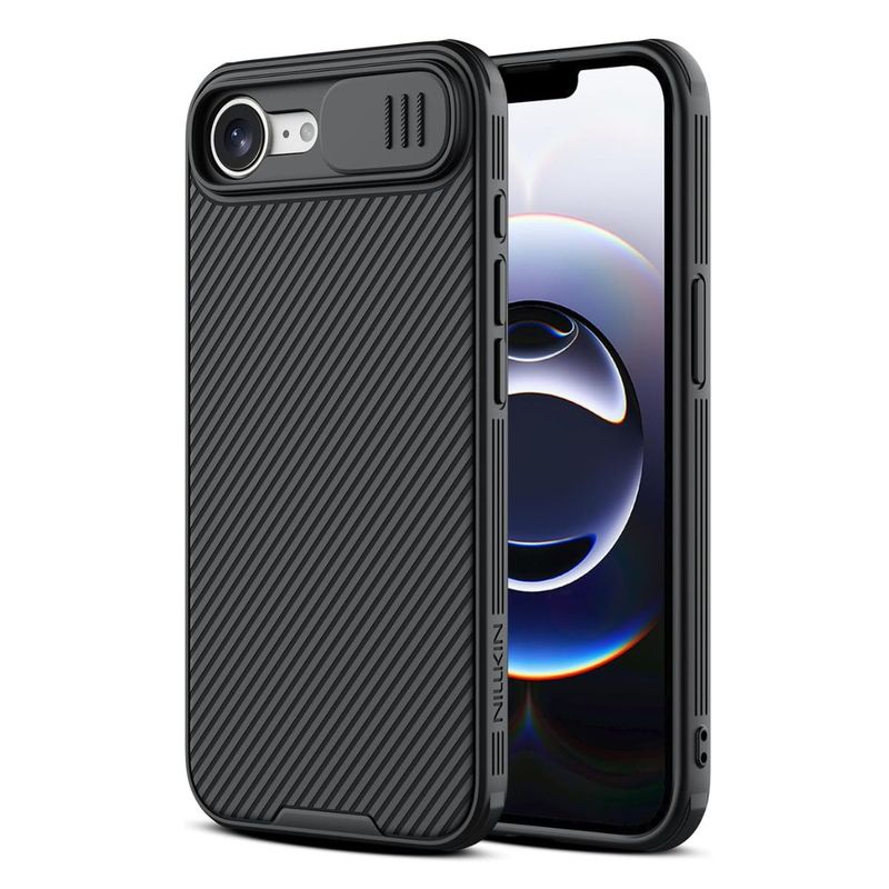 NILLKIN - Carcasa Para iPhone 16e Nillkin Camshield Antigolpes Negro