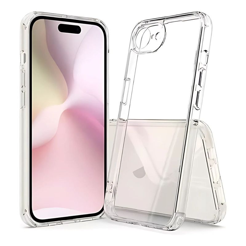 GENERICO - Carcasa Para iPhone 16e Transparente Antigolpes Reforzada