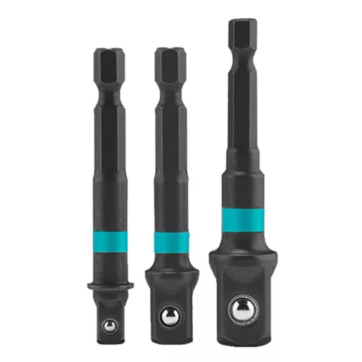 TOTAL TOOLS - 3 Adaptadores Dados Impacto Cuadrante 1/2 3/8 1/4 Total