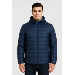 EASTONE - Chaqueta Con Capucha Hombre Y Forro De Peludo