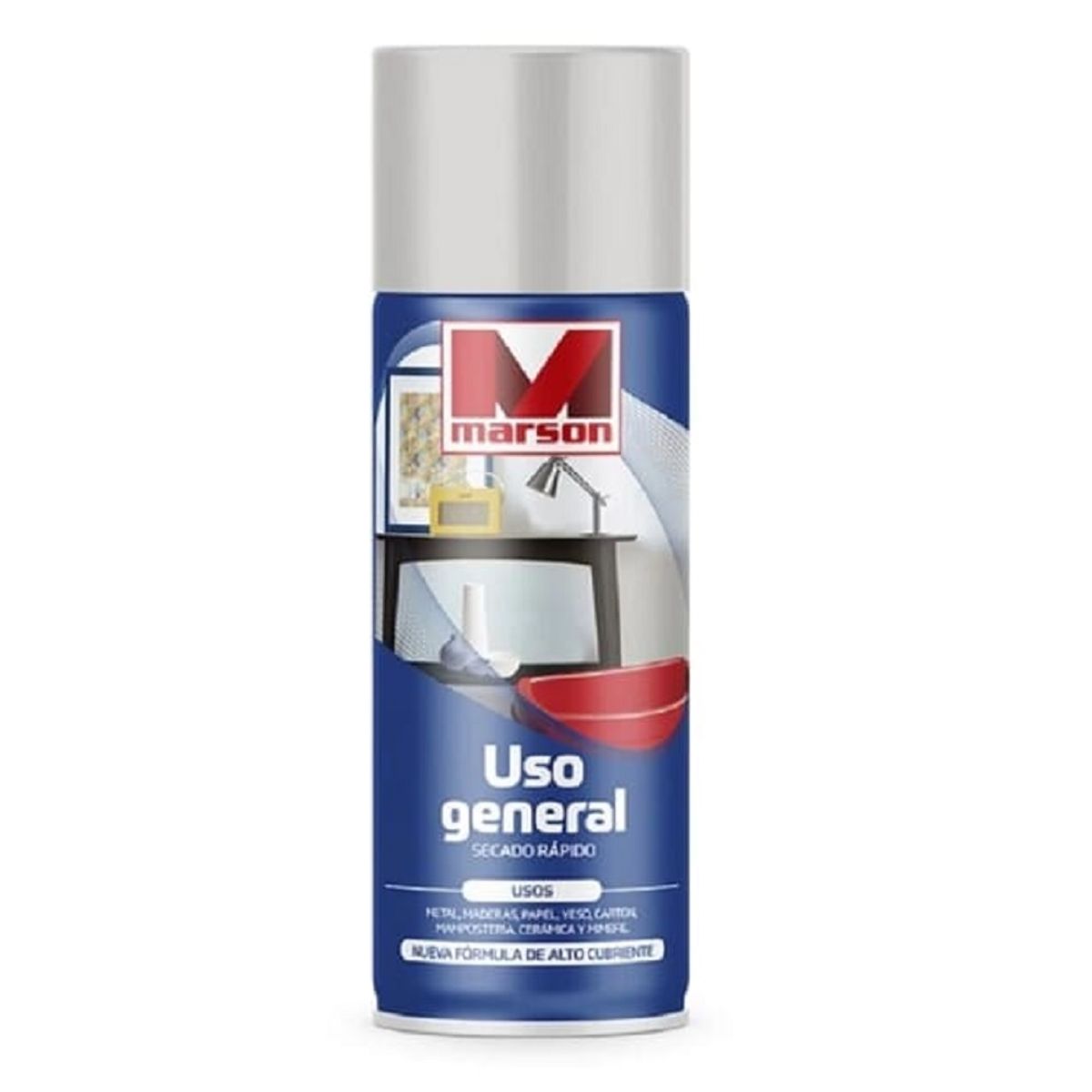 MARSON - PINTURA EN SPRAY ALUMINIO MARSON 485ML.