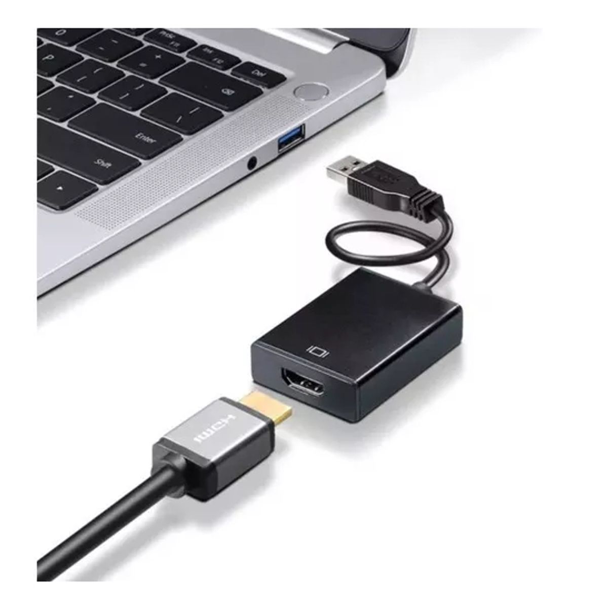 GENERICO - Cable Conversor Adaptador Usb 3.0 Macho A Hdmi Hembra 1080