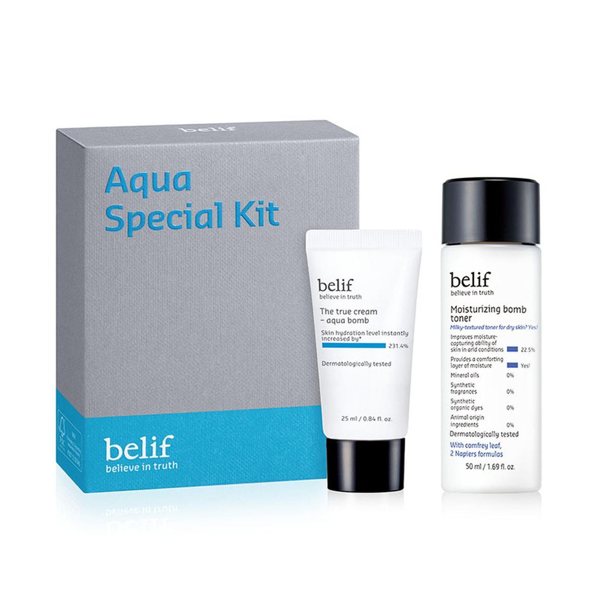 BELIF - Set Aqua Bomb Belif Crema Facial AB 25ml + Tónico MB 50ml